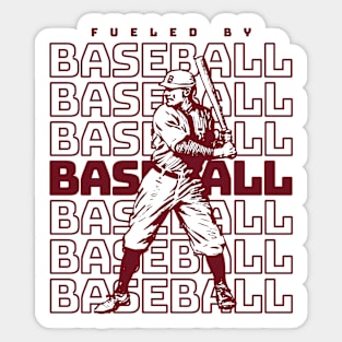 Fueled By Baseball Sticker